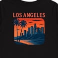 thumbnail image 4 of Inktastic Los Angeles Palm Trees Sunset Boys or Girls Long Sleeve Toddler T-Shirt, 4 of 5