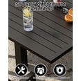 thumbnail image 5 of Huisuilinss Expandable Patio Dining Table For 4-6 Persons,Aluminum Slat Frame Expandable Patio Table,Metal Outdoor Table,Bistro Rectangular Table For Backyard Deck Porch,1PCS,Chairs Not Included, 5 of 7