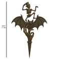 thumbnail image 3 of Halloween Metal Garden Stake, 11.81-Inch Black Dancing Skeleton Yard Art for Lawn, Walkway and Porch Decor, 3 of 8