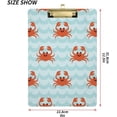 thumbnail image 3 of Coolnut Crabs Clipboard, Acrylic Standard A4 Letter Size Clip Board with Low Profile Clip for Office, Classroom, Doctor, Nurse and Teacher Gifts, 3 of 7