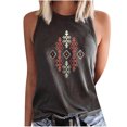 thumbnail image 2 of DailyTrove Women's Geometric Print Sleeveless Tank Top - Polyester Casual Summer & Festival Wear, Stylish for Outings, 2 of 4