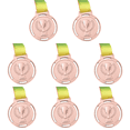 thumbnail image 1 of Medalla de antorcha de recuerdo, aleación de zinc, premio deportivo de competición con correa (cobre)., 1 of 6