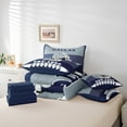 thumbnail image 4 of Erosebridal American Football Bedding Queen Size 7pcs , Reversible, Navy, Dallas, 4 of 5