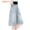 Z-01Blue, variant on Girls Washed Denim Star Patch Shorts Bermuda Casual Elastic High Waisted Knee Length Summer Denim Shorts 5-16 Years 