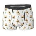 thumbnail image 6 of Men's Boxer Briefs, Cute French Bulldog Tulip Soft Comfy Mens Underwear Boxer Briefs Breathable With Widen Waist, 6 of 7