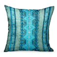 thumbnail image 2 of Plutus Alexandrite Stripe Green Geometric Luxury Throw Pillow Double sided 18" x 18", 2 of 4