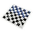 thumbnail image 4 of Juego de ajedrez Juego de ajedrez estándar internacional con tablero de ajedrez para acampar y viajar al aire libre (azul blanco), 4 of 10