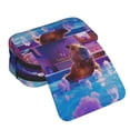 thumbnail image 4 of Disketp Capybara Bathtub Fun Estuche de Lápices de Doble Capa con Tapa Abatible y Cremallera, Organizador Escolar para Adolescentes y Adultos, 4 of 7