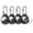 Black *4, variant on UNBREAKcable 4 Pack AirTag Case Keychain Air Tag Holder TPU AirTags Key Ring Cases Tags Chain Apple Finder Tracker Accessories for Collar Strap/Keys/Bags