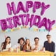 thumbnail image 5 of Globos de feliz cumpleaños, pancarta con letras en 3D y lámina de mylar, decoración inflable para fiestas y eventos para niños y adultos, reutilizable, ecológica y divertida, 5 of 6