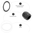 thumbnail image 3 of FOMIYES 1Jgo Cubierta Universal Para Llave De Encendido Con Rhinestone Negro Para Auto, 3 of 8