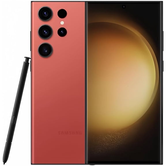 Restored Samsung Galaxy S23 Ultra 5G S918U1 512GB Red (Factory Unlocked) Smartphone (Refurbished)