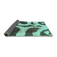 thumbnail image 2 of Ahgly Company Indoor Rectangle Abstract Turquoise Blue Modern Area Rugs, 8' x 12', 2 of 4