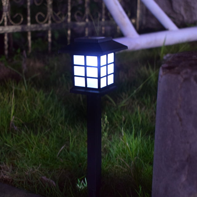 LED Solar Power Lantern Light Outdoor Garden Yard Landscape Night Lighting 6PCS 