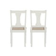 thumbnail image 5 of Powell Willow Vanilla White & Light Tan Side Chair (Set of 2), 5 of 9