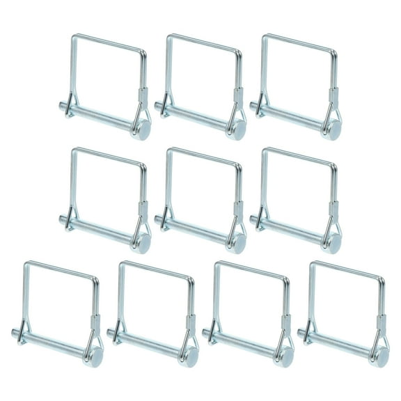 Ferencaa 10pcs Wire Lock Pin Coupler Shaft Locking Pin for Trailer Farm Lawn Garden