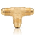 thumbnail image 1 of Tee unión flare 3/8” x 3/8” x 3/8” IUSA 10 pzas dorado, 1 of 2