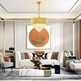 thumbnail image 4 of MONIPA Modern Gold Electric Crystal Pendant Chandelier, 4 of 7