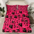 thumbnail image 2 of jejeloiu Pink Black Brown Bed Sheets,Farmhouse Camouflage Hunting King Sheets,Retro Rustic Camo Sheet Set For Adult,Breathable Home Decor,4-Piece, 2 of 7