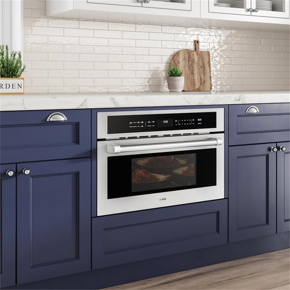 Pemberly Row 30" Built-In Microwave with Convection Oven and Air Fryer