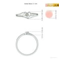 thumbnail image 6 of Angara Natural Diamond Promise Ring for Women in 14K White Gold - Jewelry for April Born | 3.1mm Diamond Heart Shaped Ring (Ring Size = 10.5), 6 of 10