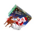 thumbnail image 1 of sweethay Carro eléctrico de ciervos de Papá Noel Papá Noel de Navidad en juguetes de trineo Decoraciones navideñas con música Adornos de estatuillas Kits de decoración para fiestas sweethay HA037730-00, 1 of 8