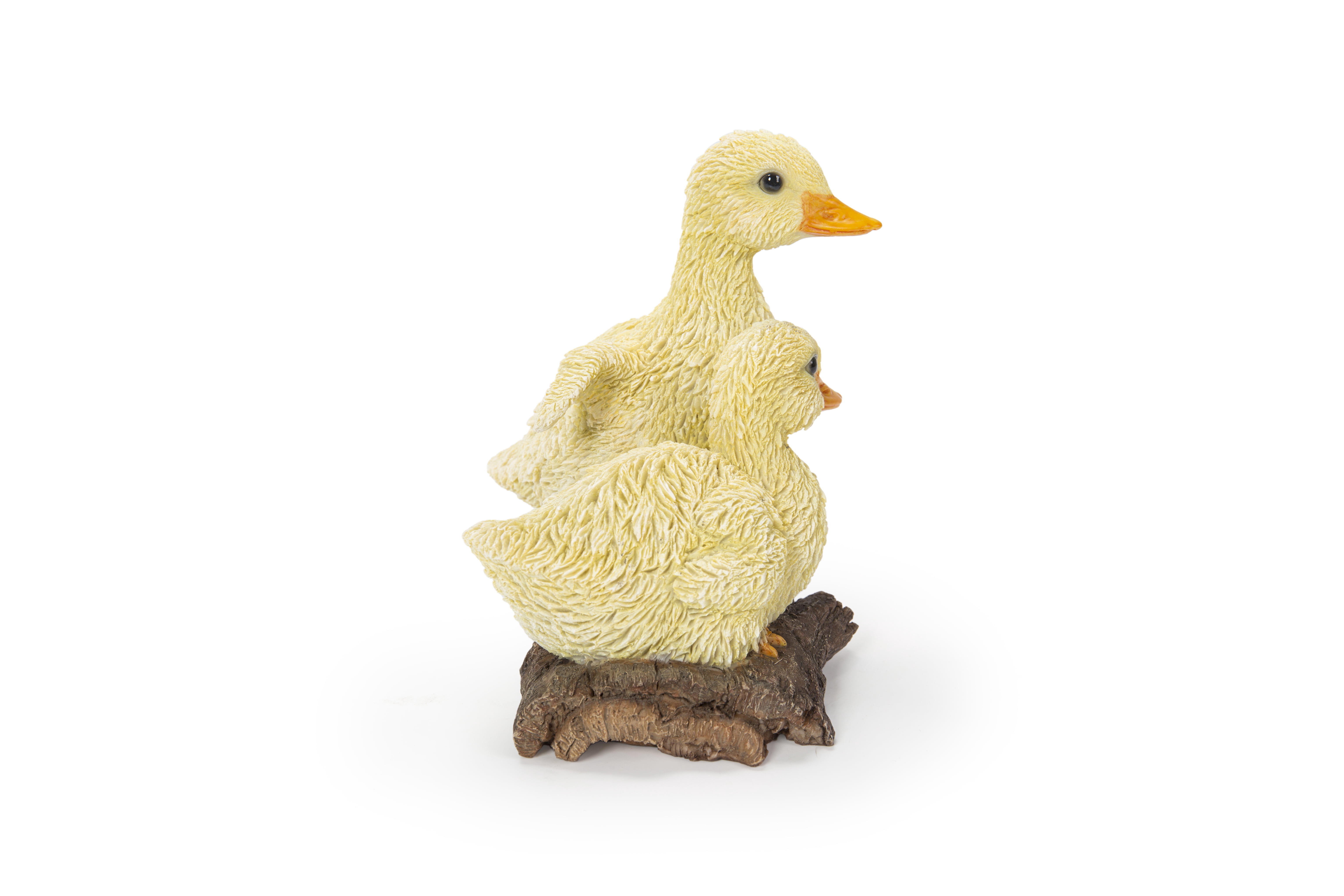 Playful Ducklings Garden Statue -Yellow