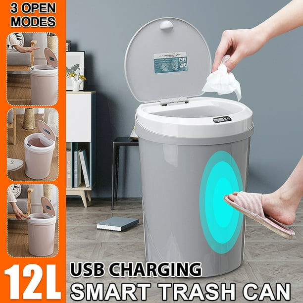 Stoneway 3 in 1 Automatic Trash Can Touchless Motion Sensor Garbage Can