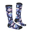 thumbnail image 3 of Vsdgher crystal cool Skull flower Print Thigh High Socks Extra Long Stretchy Sock Women Over Knee High Opaque Stocking Daily Wear, 3 of 5