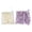 Beige and purple, variant on Gentle Exfoliating Bath Sponge Rich Lather Soap Net Body Scrubber for Shower