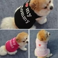 thumbnail image 5 of Dog Vest I Love My Mom&Dad Shirt Clothes Coat Pet Cat Puppy Cotton Vests Clothing For Dogs Costumes with Fashion Printing, 5 of 10