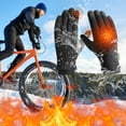 thumbnail image 4 of Nkmbld Heated Gloves for Men Women, Waterproof Warm Gloves with Touch Screen Fingers Thermal Glove Riding Cycling Driving Windproof, 4 of 8