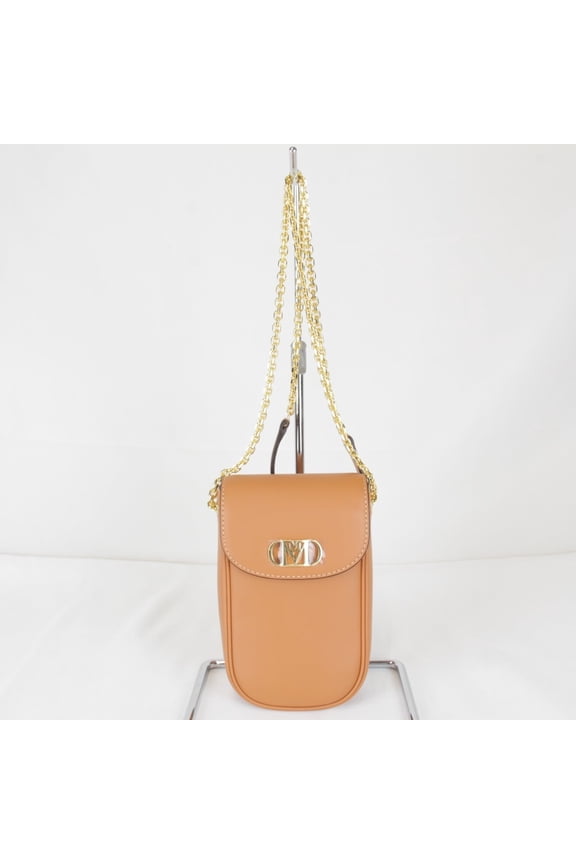 Pre-Owned MCM (MCM) Shoulder Bag, Leather, Orange, Women's