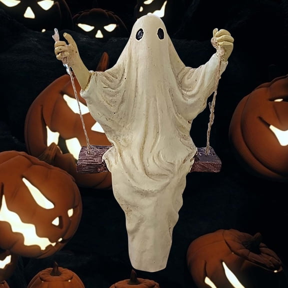 XGFHYJEH Halloween Decorations, Halloween Horror Ghost Resin Statue Decoration Ornament for Indoor Outdoor, Halloween Scary Decor for Home Outside Yard Lawn Garden Party