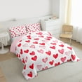 thumbnail image 3 of Homewish Cute Heart Loves Bedding Comforter Set,Happy Valentine'S Day Twin Comforter Sets,White Pink Bedding Set For Girls Kids,Breathable Home Decor Reversible,2 Pieces, 3 of 8