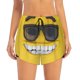 thumbnail image 2 of Balery Smiling With Sunglasses Pantalones cortos deportivos para mujer con forro y dos bolsillos, elásticos, para entrenamiento, gimnasio, yoga-Medium, 2 of 7