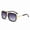Gold Frame Double Gray Piece, variant on 2026 Metal Sunglasses Trendy Street Style Retro Sunglasses for Men and Women in European and American Style