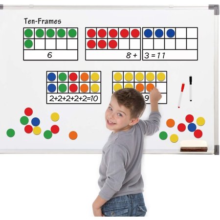 Giant Magnetic Ten-frame Set - Math Manipulatives For Elementary 55 ...