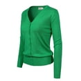 thumbnail image 3 of Made by Olivia Women's Classic Button Down Long Sleeve V-Neck Soft Knit Sweater Cardigan, 3 of 7