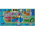 thumbnail image 1 of Wildkin Kids Educational Play Rug for Boys and Girls, Features Skid-Proof Backing and Serged Borders, Play Rugs Measures 80 x 39 Inches with Durable Nylon Material, Olive Kids (Cityscape), 1 of 1
