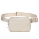 thumbnail image 1 of Riñoneras Running Fanny Packs para mujer y hombre, bolsos con cinturón inclinado con correas deportivas divertidas en blanco con estampado de leopardo, 1 of 5