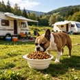 thumbnail image 5 of Cififendec Collapsible Slow Feeder Pet Bowl, 5.7", Portable Silicone Travel Water Food Dish with Carabiner for Dog Cat Outdoor Walking Hiking Use, 5 of 5