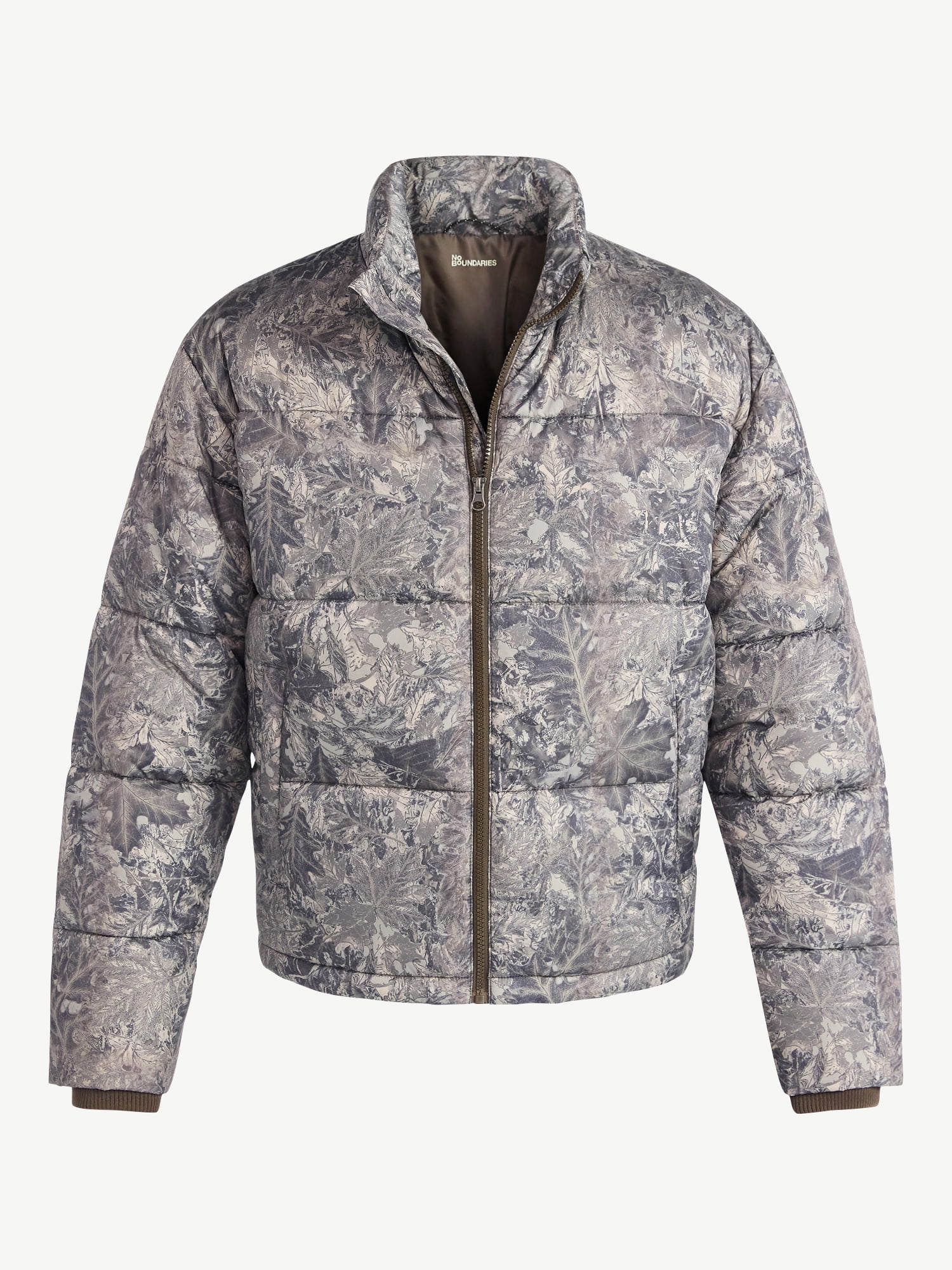 No Boundaries Men's and Big Men's Puffer Jacket, Size S-3XL
