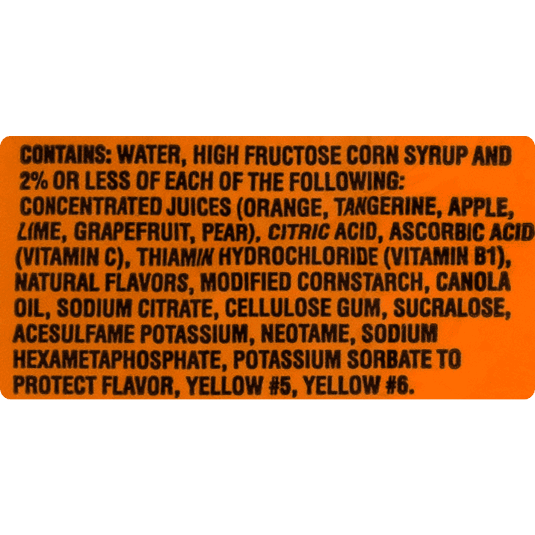 SUNNY D Tangy Original Orange Flavored Citrus Punch, 6.75 oz, 24 Count