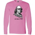 thumbnail image 3 of Inktastic Lit since 1776 Lit Ben Franklin Long Sleeve T-Shirt, 3 of 5
