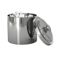 thumbnail image 2 of Stainless Steel Vanity Jar | Stylish Storage for Cotton Swabs,Sponges & Bath Salts | Decorative Canister for Bathroom,Bedroom | Chrome Finish, 2 of 4