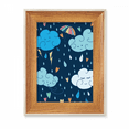 thumbnail image 1 of Cloud Umbrella Rain Heart Desktop Wooden Photo Frame Display Picture Art Painting Multiple Sets, 1 of 3