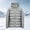 Gray, variant on KeShDi Winter Puffer Jacket for Men Hooded Long Sleeve Zip Up Lightweight Winter Coat with Pockets Black 4X