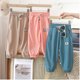 thumbnail image 5 of Kids Cargo Pants Solid Color Children Casual Trousers with Multi Pockets Elastic Waist Boys Cargo Pant Streetwear Spring Autumn, 5 of 6