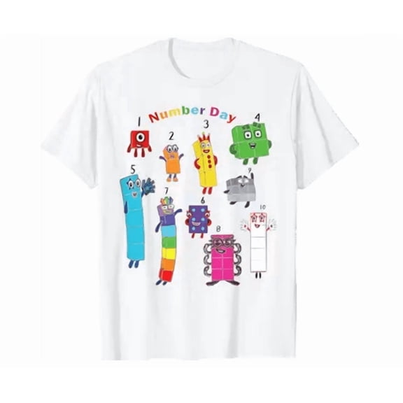 Numberblock Number Day Funny Happy Numbers Shirt Unisex S-5XL Hot Trending Shirt, Vintage Birthday Gift